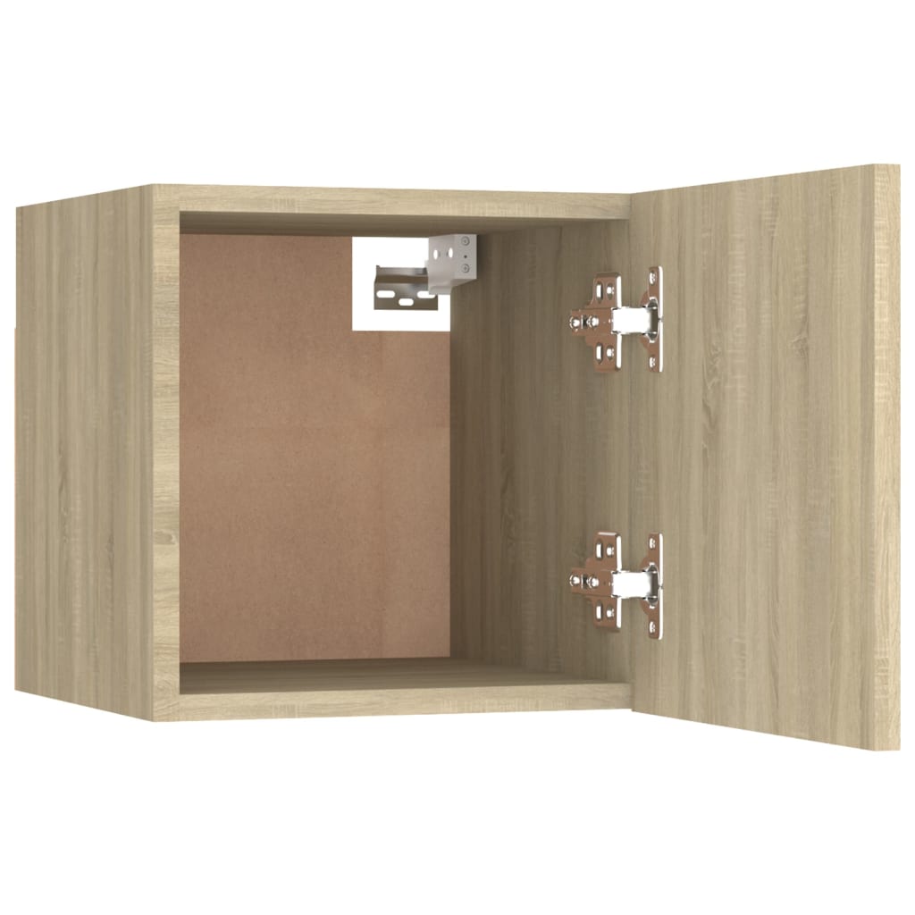 Wall Mounted Tv Cabinets 2 Pcs Sonoma Oak 30.5X30X30 Cm