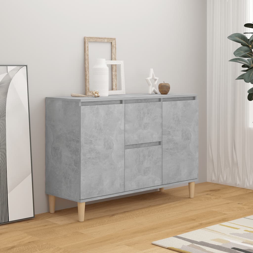 Sideboard Concrete Grey 103.5X35X70 Cm Engineered Wood