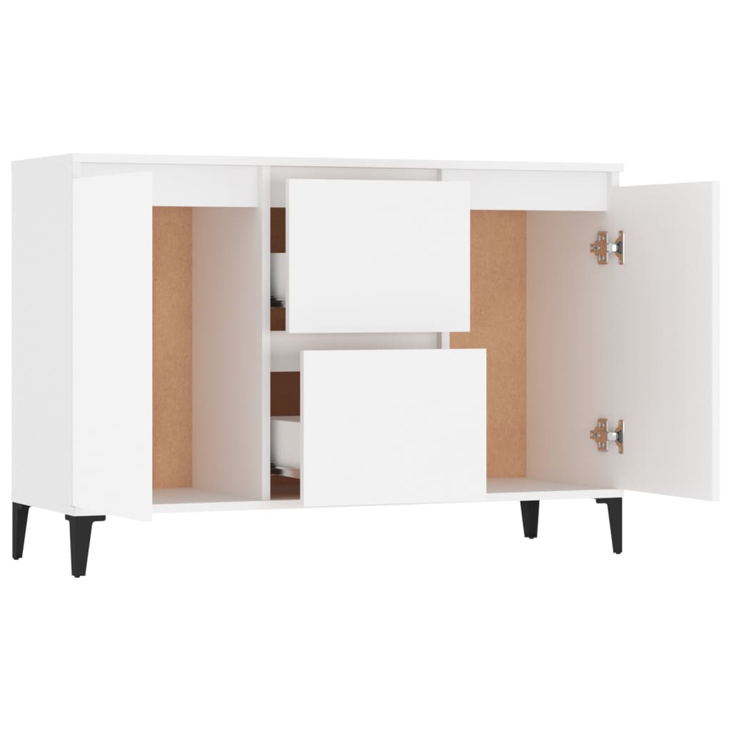 Sideboard White 104X35X70 Cm Engineered Wood