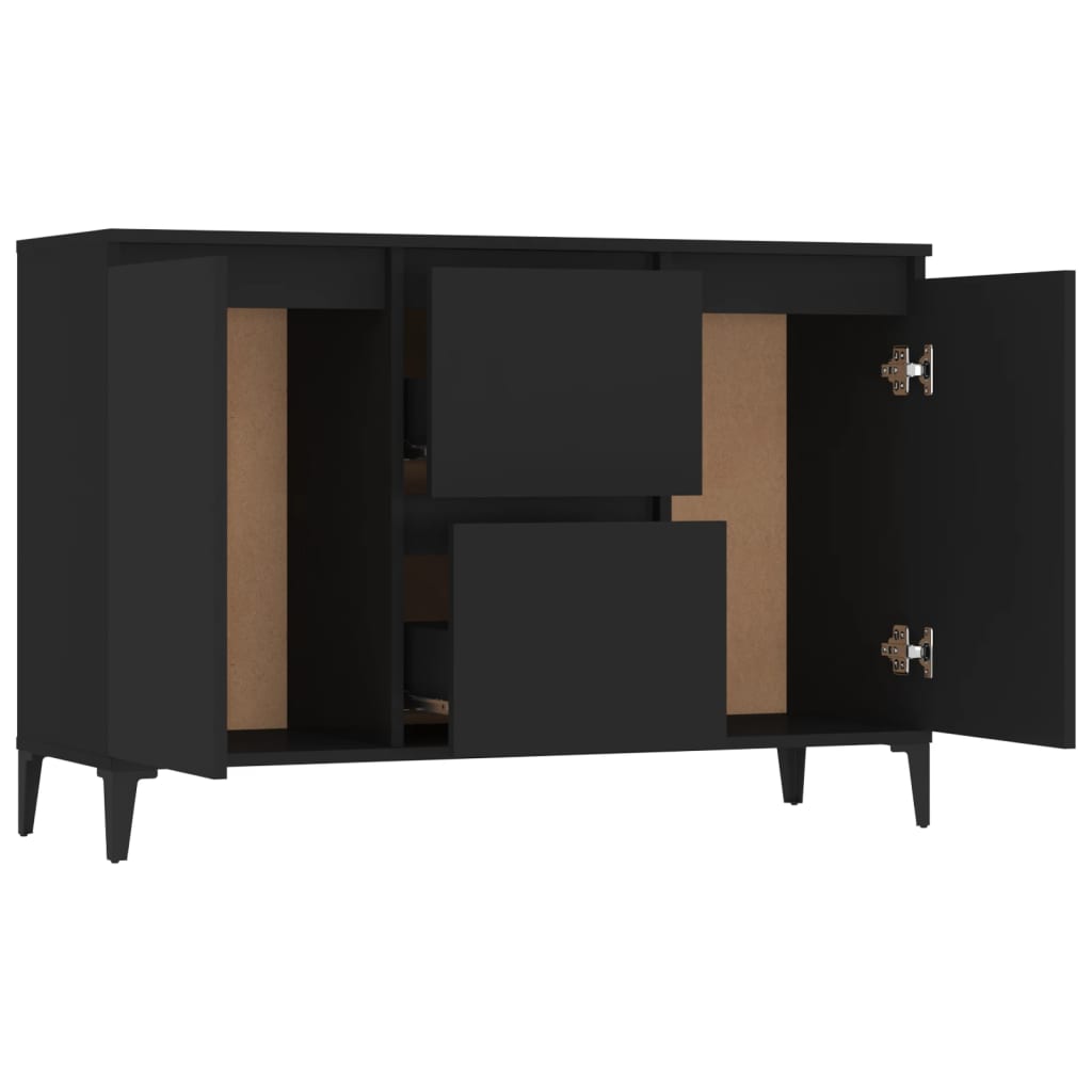 Sideboard Black 104X35X70 Cm Engineered Wood