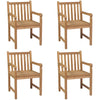 Outdoor Chairs 4 Pcs Solid Teak Wood