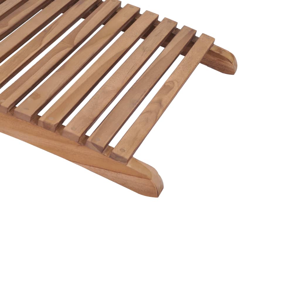 Folding Sun Loungers 2 Pcs Solid Teak Wood