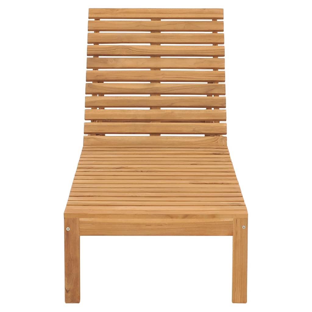 Sun Loungers 2 Pcs Solid Wood Teak