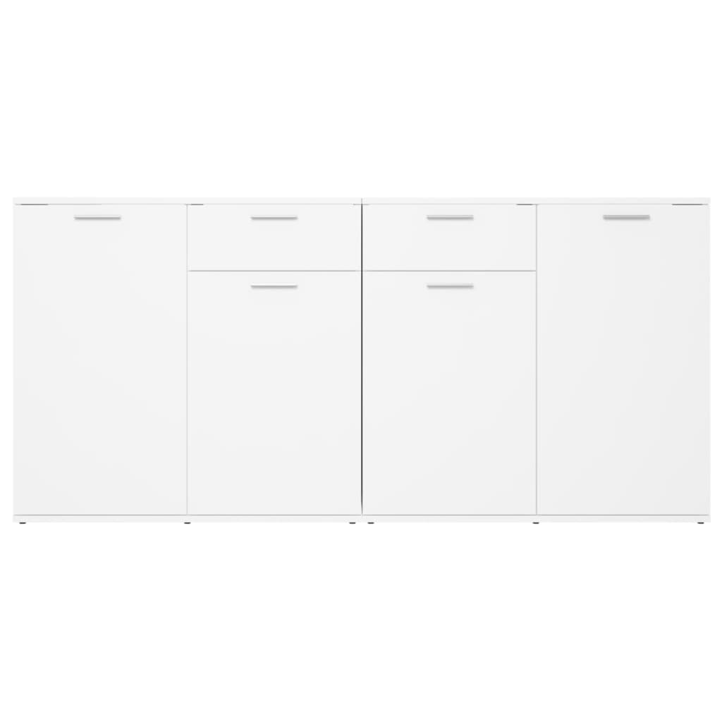 Sideboard White 160X36X75 Cm Engineered Wood