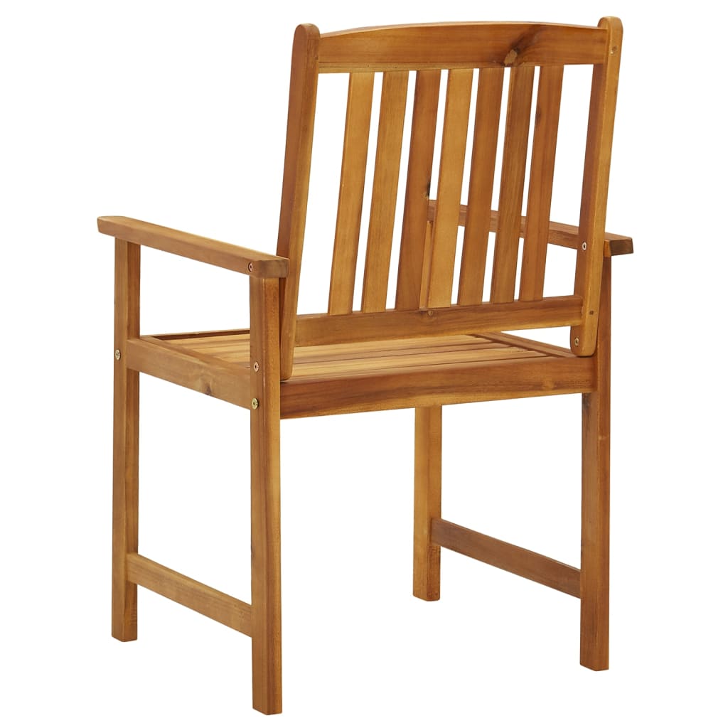 Garden Chairs 6 Pcs Solid Acacia Wood