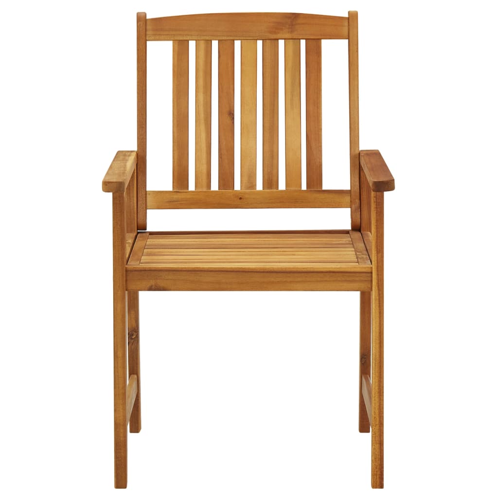 Garden Chairs 6 Pcs Solid Acacia Wood