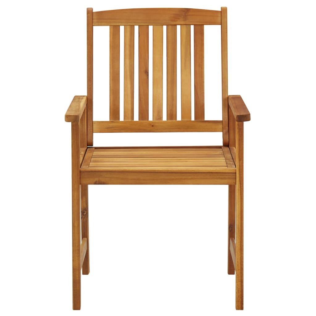 Garden Chairs 8 Pcs Solid Acacia Wood