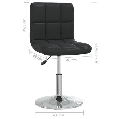 Bar Stool Black Faux Leather