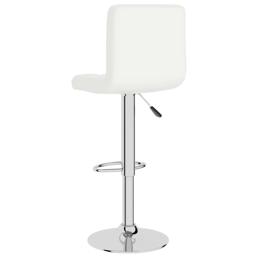 Bar Stool White Faux Leather