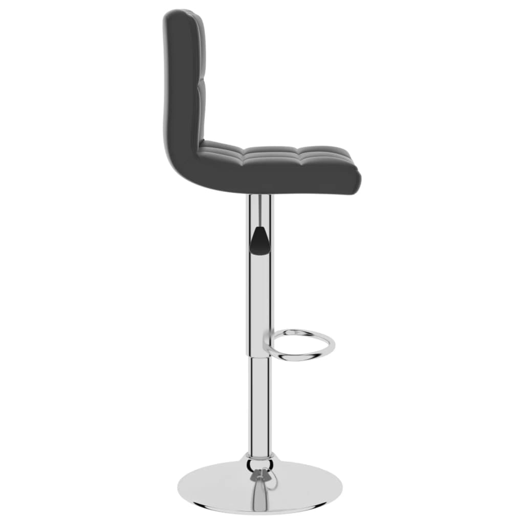 Bar Stool Black Faux Leather