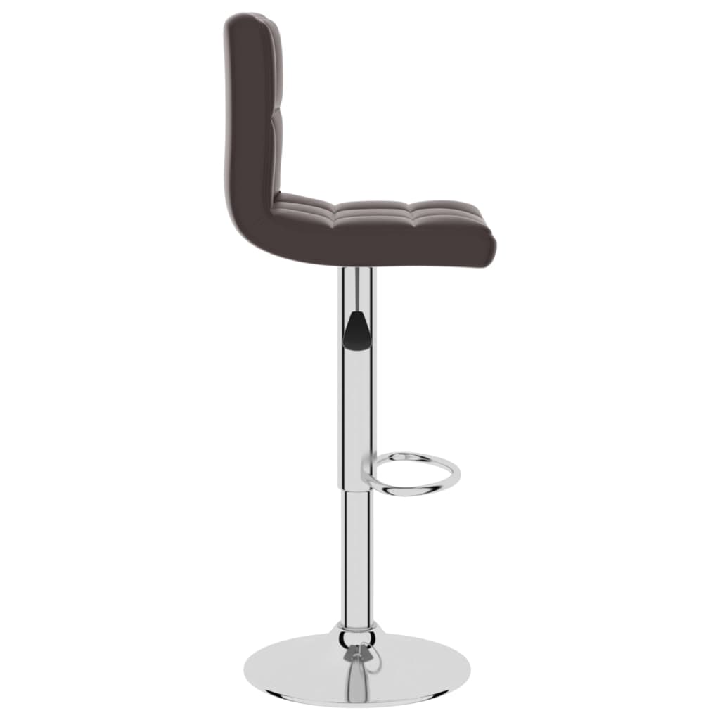 Bar Stool Brown Faux Leather