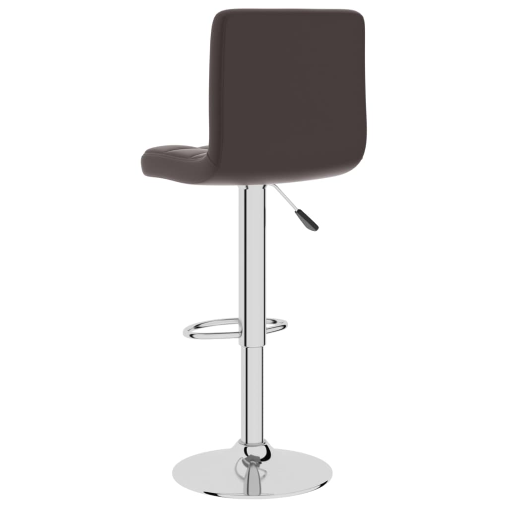 Bar Stool Brown Faux Leather