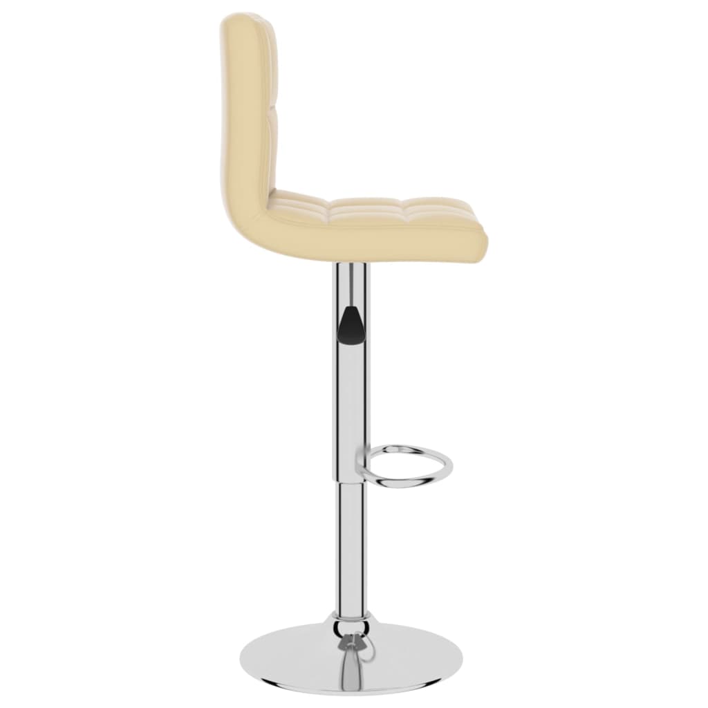 Bar Stool Cream Faux Leather