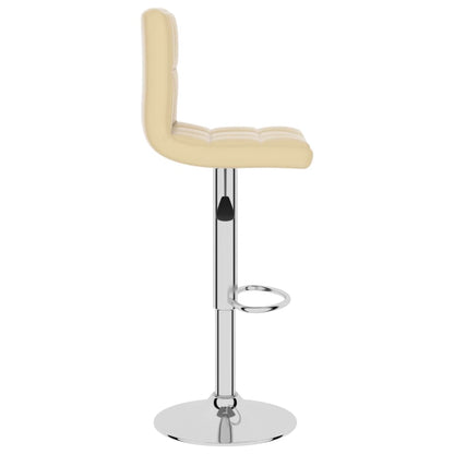 Bar Stool Cream Faux Leather