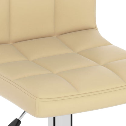 Bar Stool Cream Faux Leather