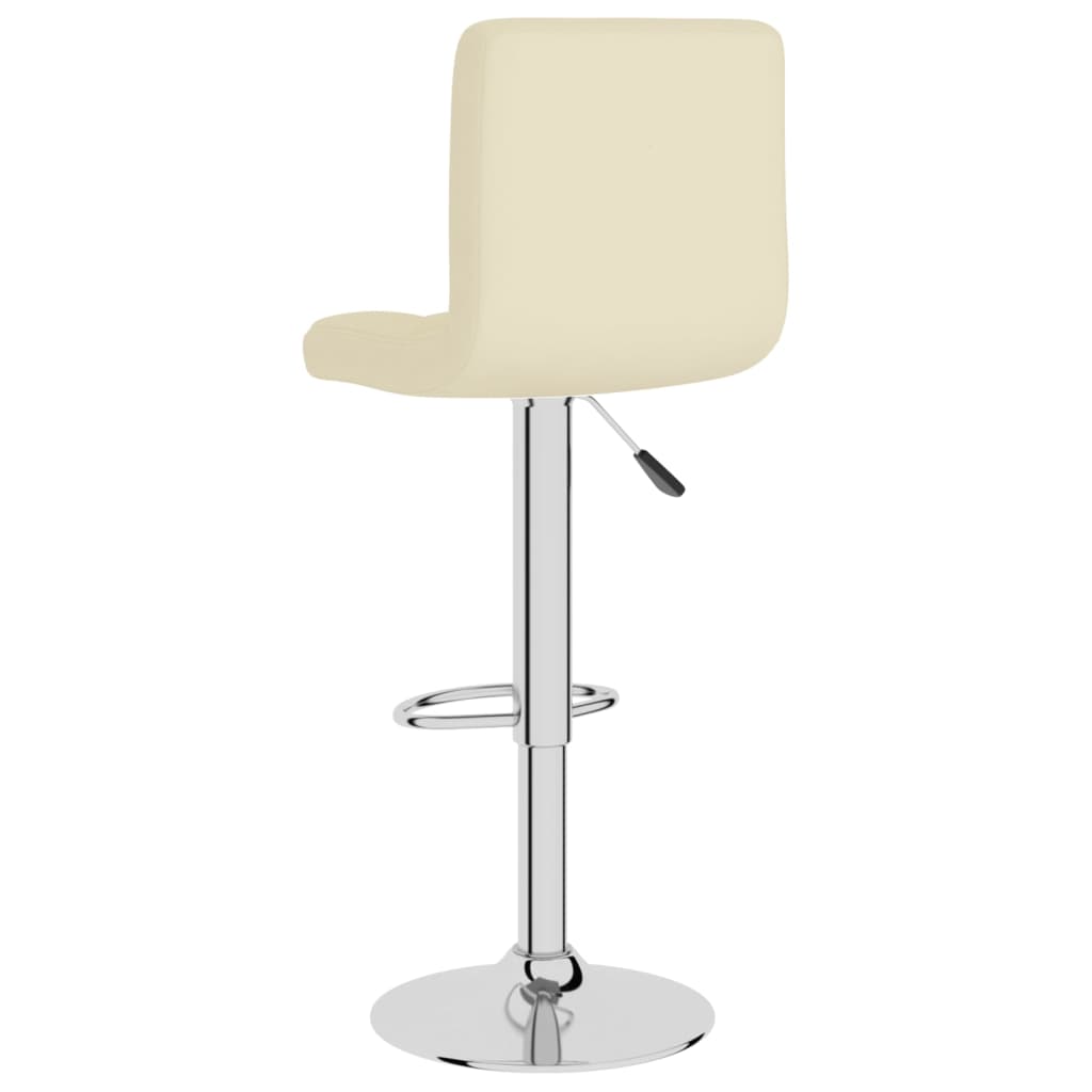 Bar Stools 2 Pcs Cream Fabric