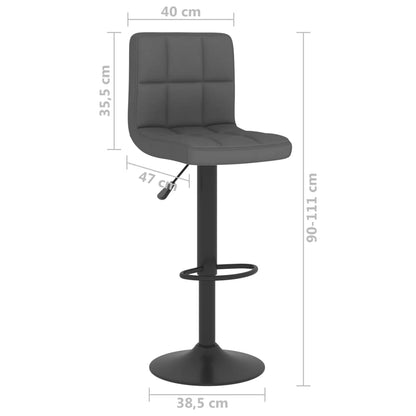 Bar Stool Dark Grey Fabric