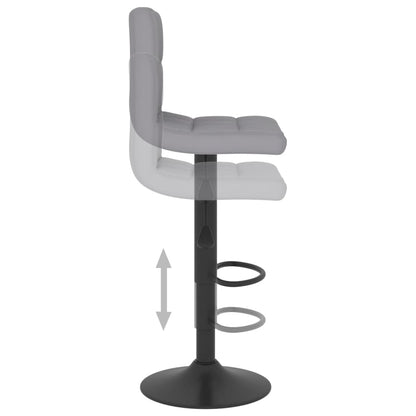 Bar Stool Light Grey Fabric