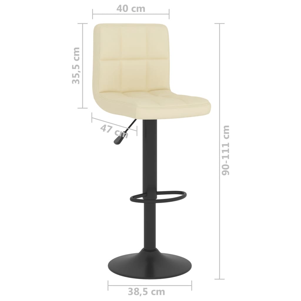 Bar Stool Cream Fabric