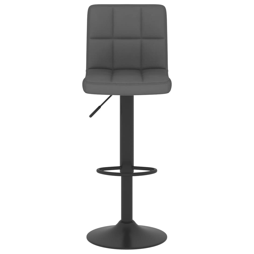 Bar Stools 2 Pcs Dark Grey Fabric