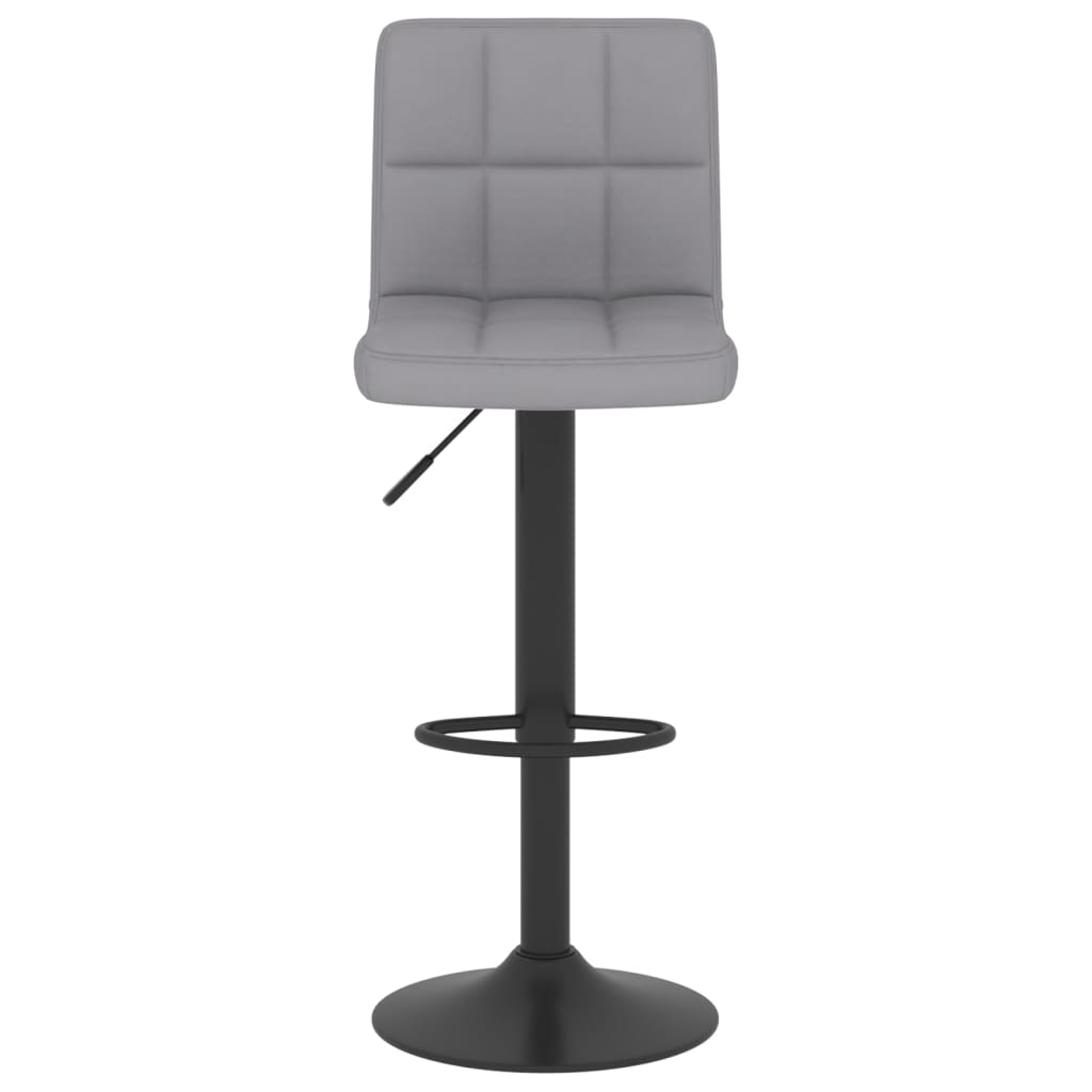 Bar Stools 2 Pcs Light Grey Fabric