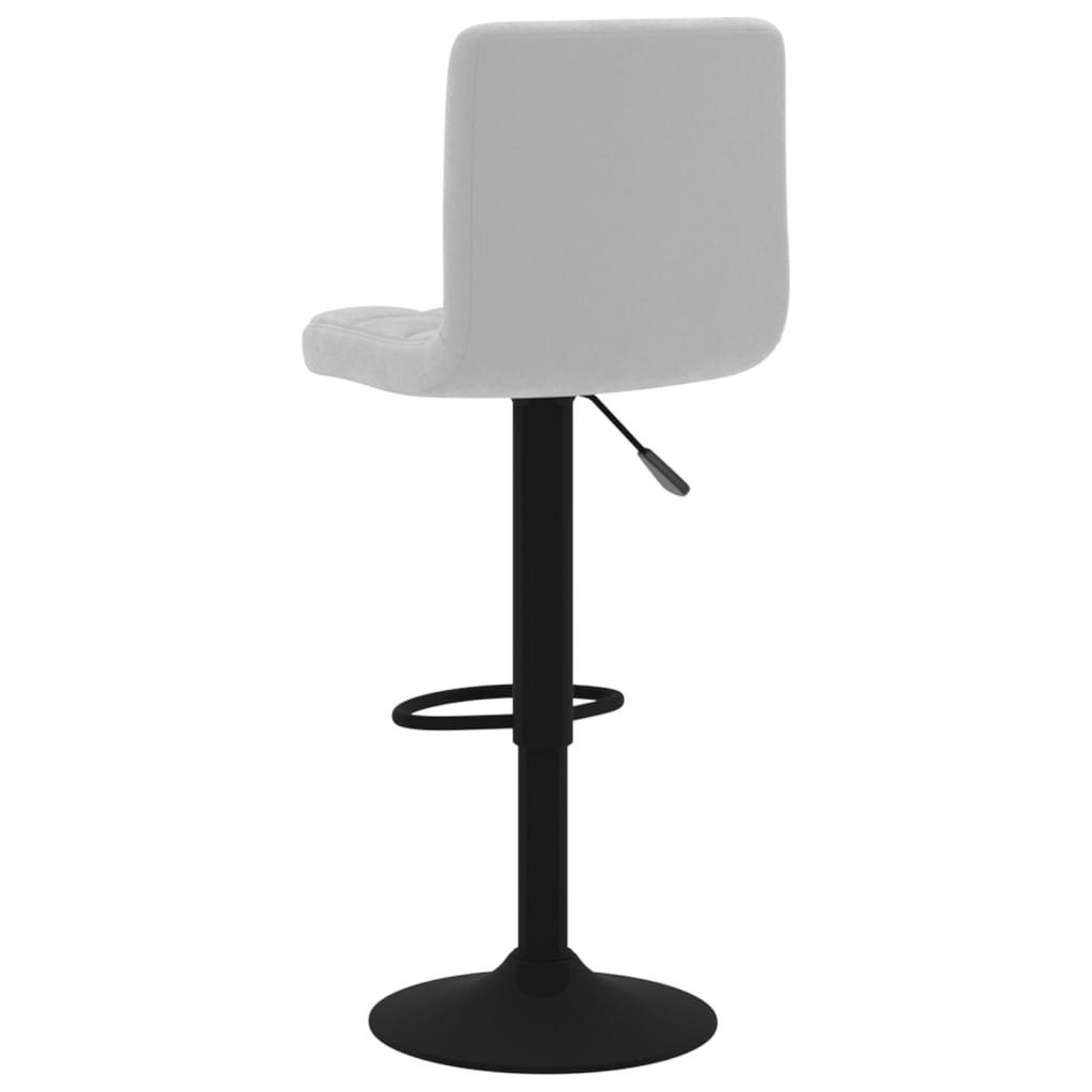 Bar Stools 2 Pcs Light Grey Velvet