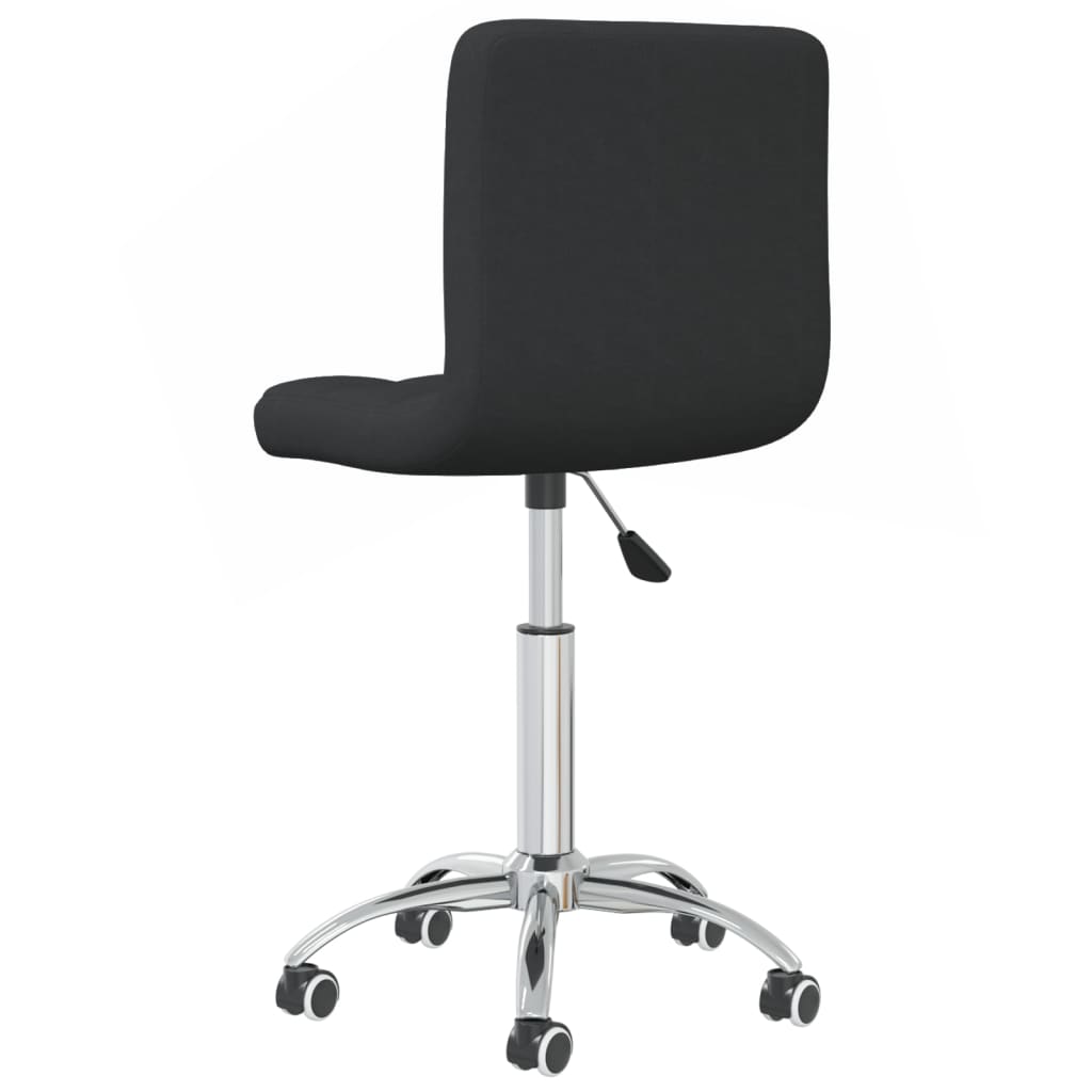 Swivel Office Chair Black Fabric