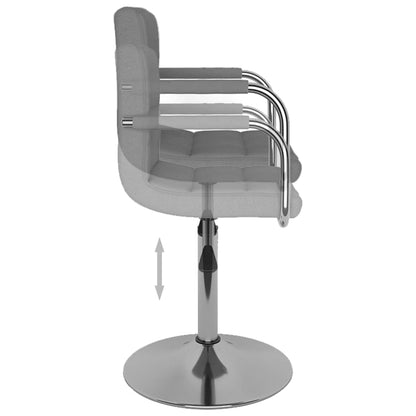 Bar Stool Light Grey Fabric