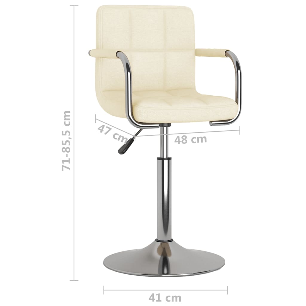 Bar Stool Cream Fabric