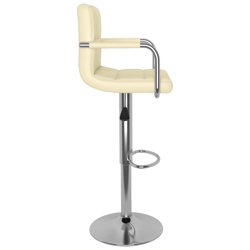 Bar Stool Cream Faux Leather