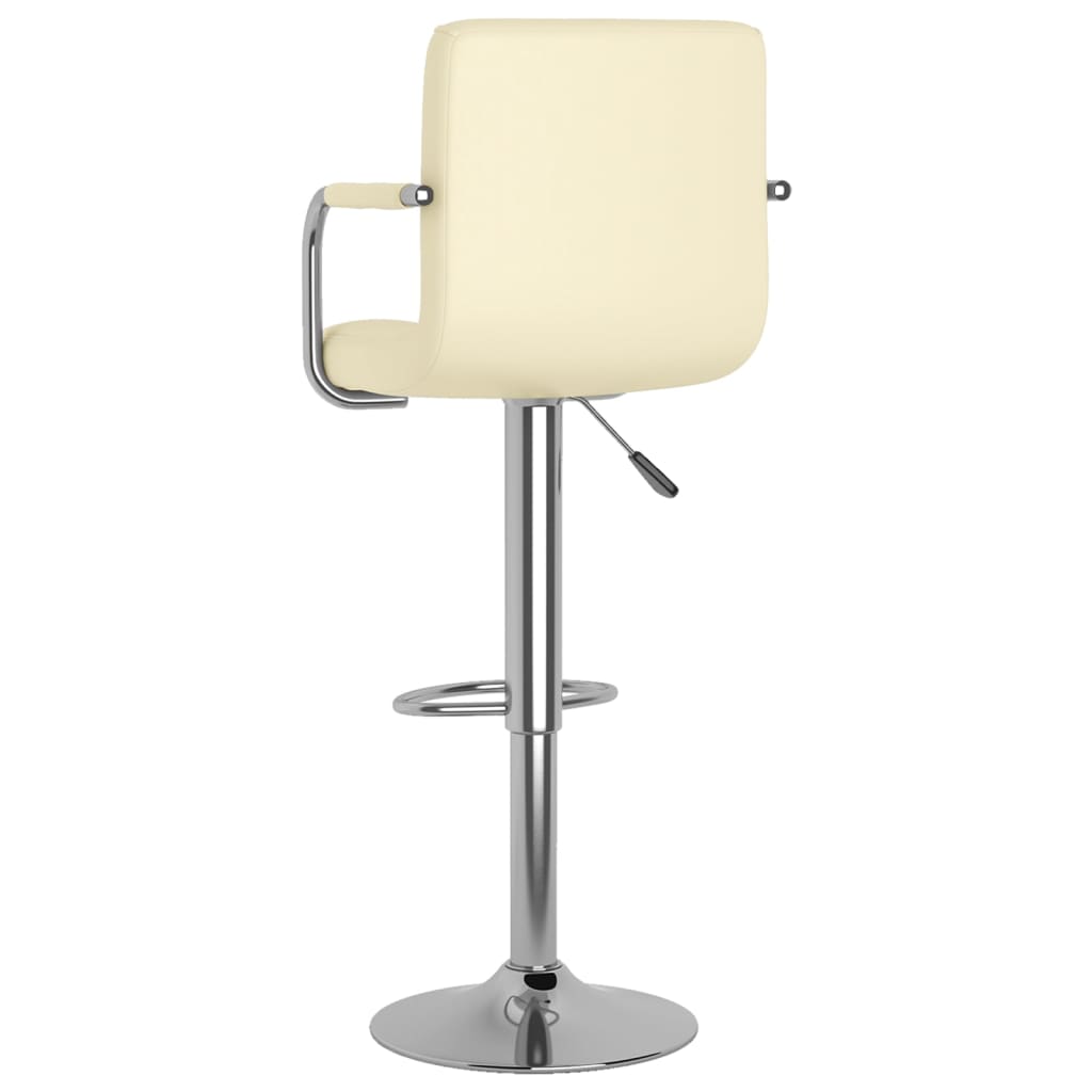 Bar Stool Cream Faux Leather