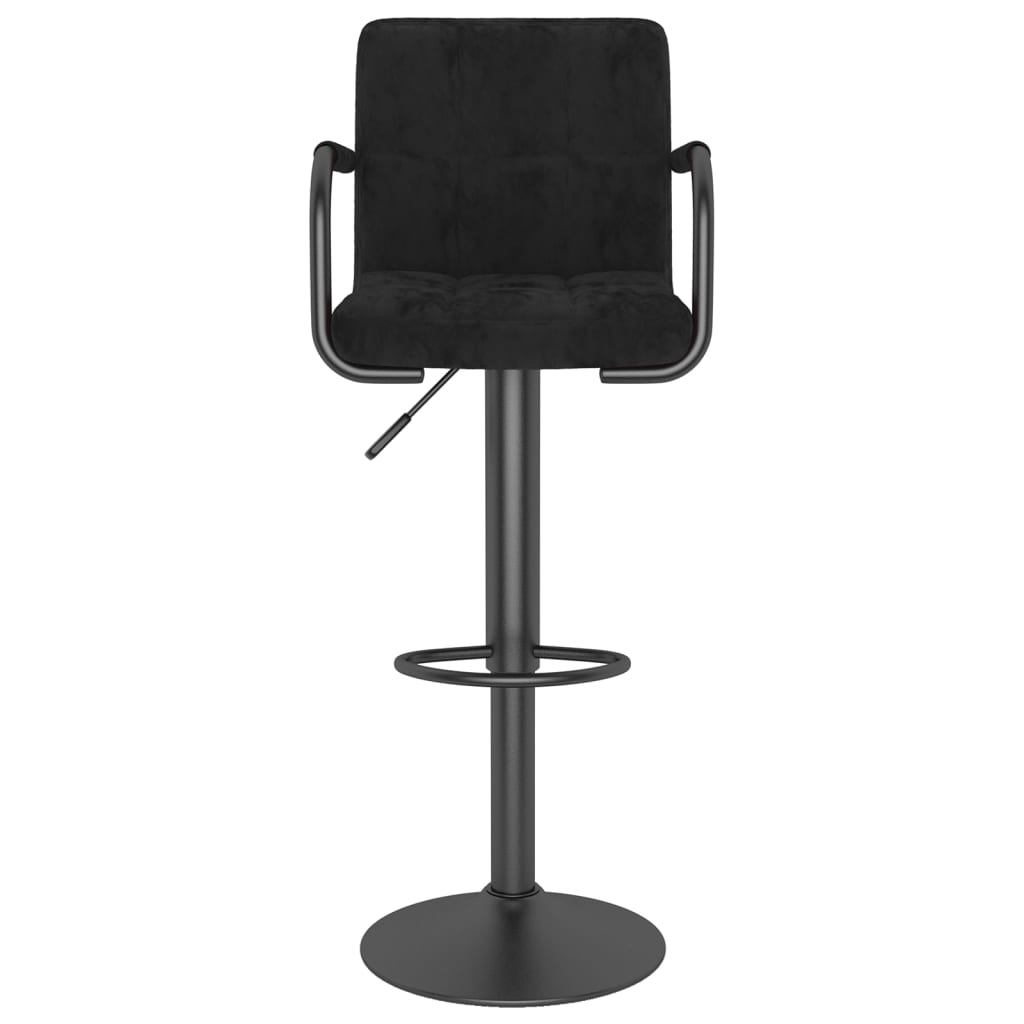 Bar Stools 2 Pcs Black Velvet