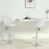 Bar Stools 2 Pcs White Faux Leather