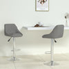 Bar Stools 2 Pcs Grey Faux Leather