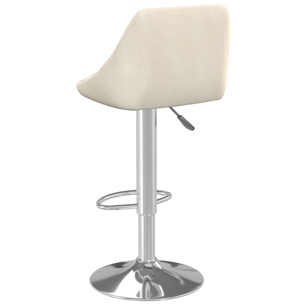 Bar Stool Cream Velvet