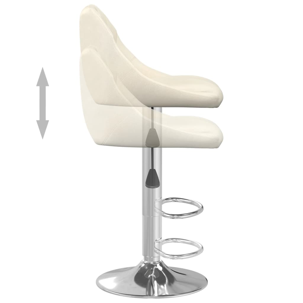 Bar Stool Cream Velvet