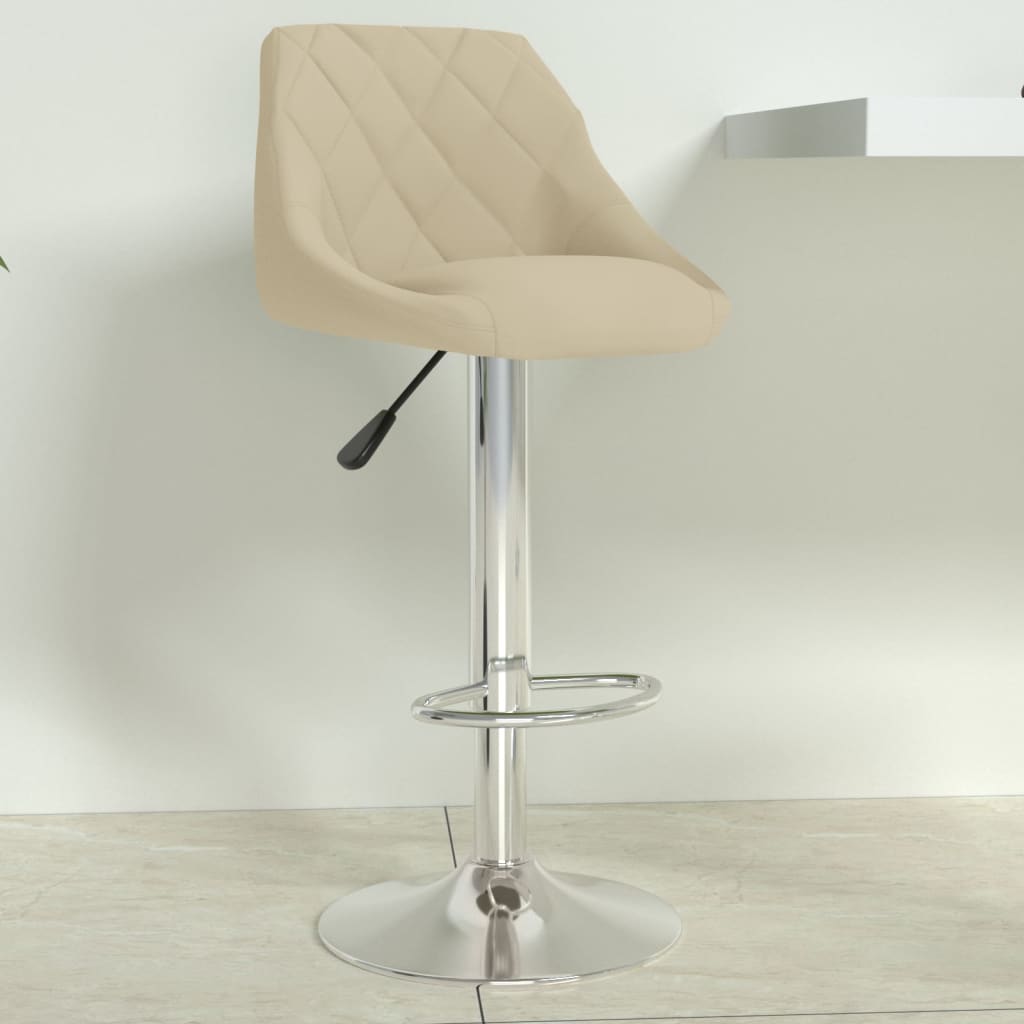 Bar Stool Cream Velvet