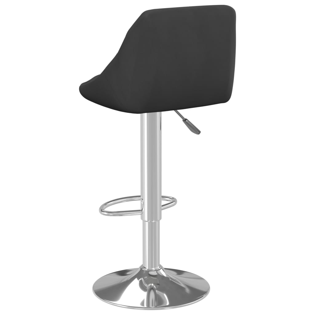 Bar Stool 2 Pcs Black Velvet