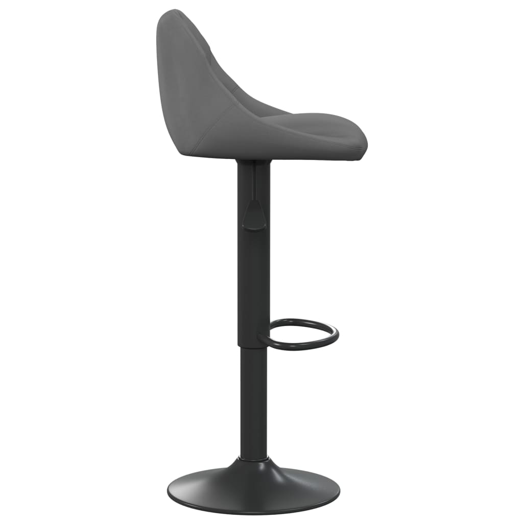 Bar Stool Dark Grey Velvet