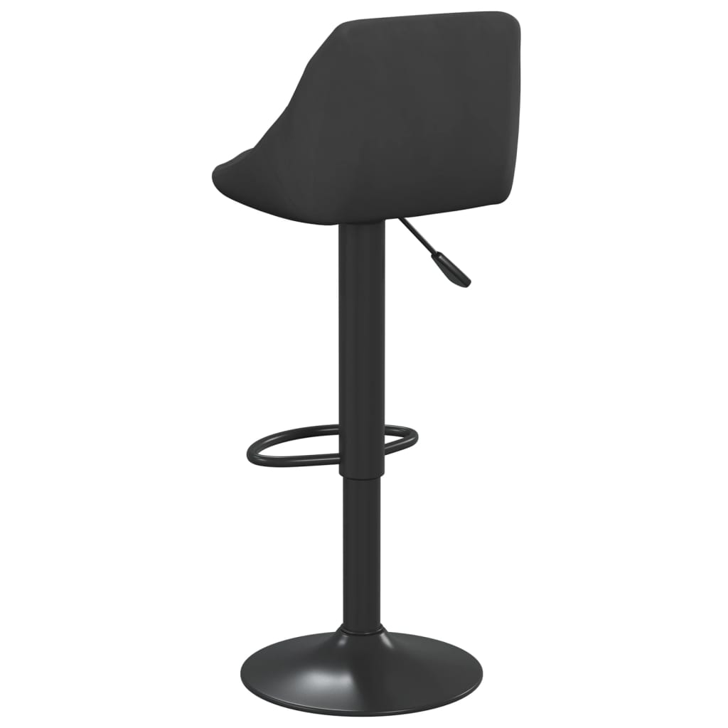 Bar Stools 2 Pcs Black Velvet