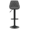 Bar Stools 2 Pcs Dark Grey Velvet