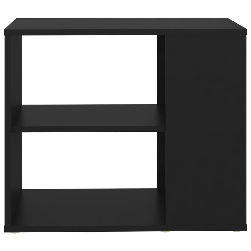 Side Cabinet Black 60X30X50 Cm Engineered Wood