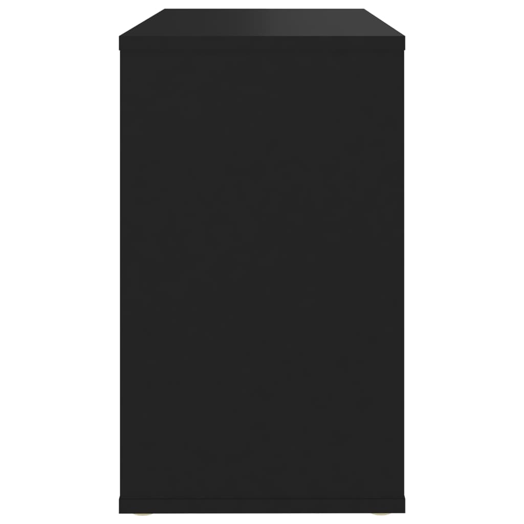 Side Cabinet Black 60X30X50 Cm Engineered Wood