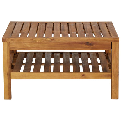 Coffee Table 65X65X35 Cm Solid Acacia Wood