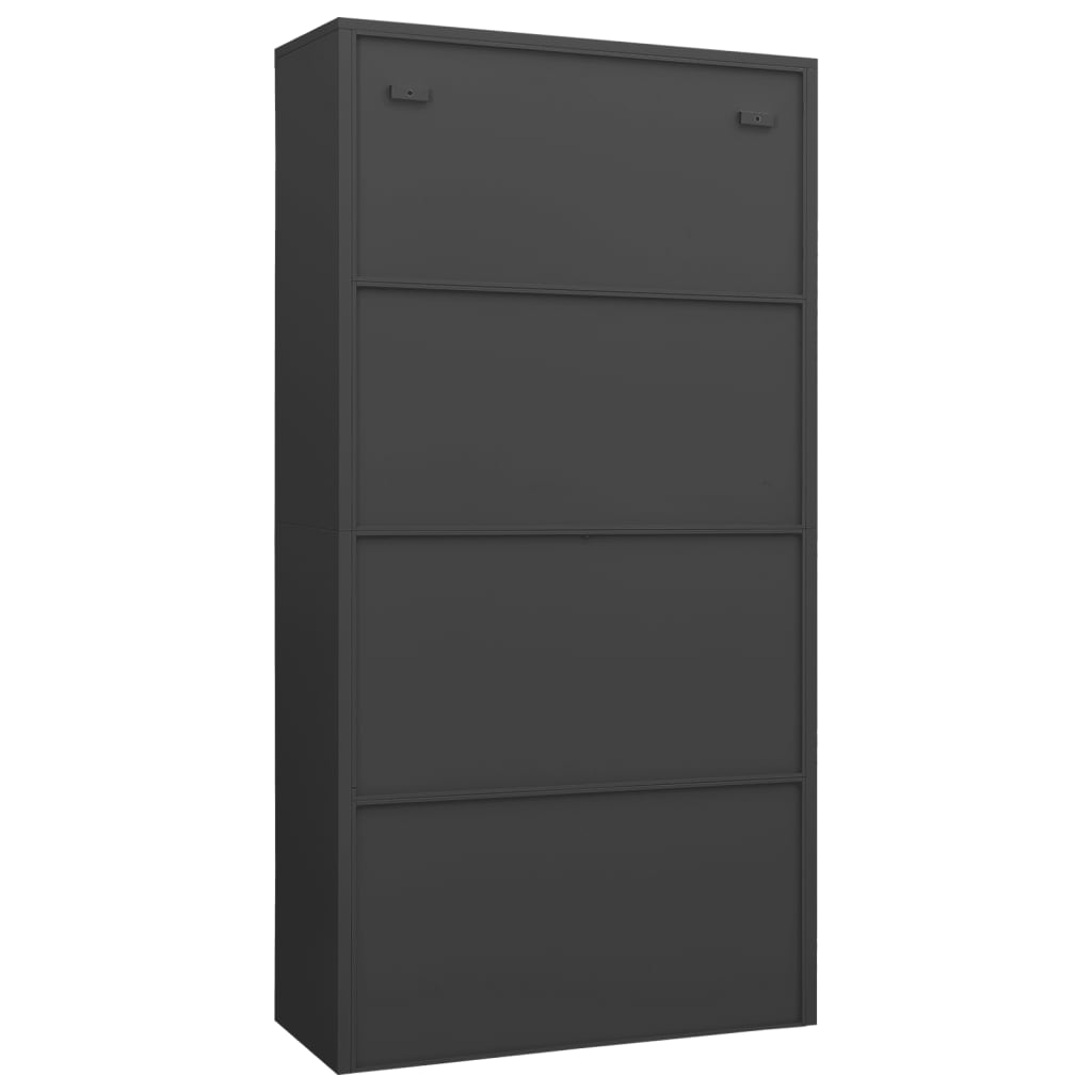 Locker Cabinet Anthracite 90X40X180 Cm Steel