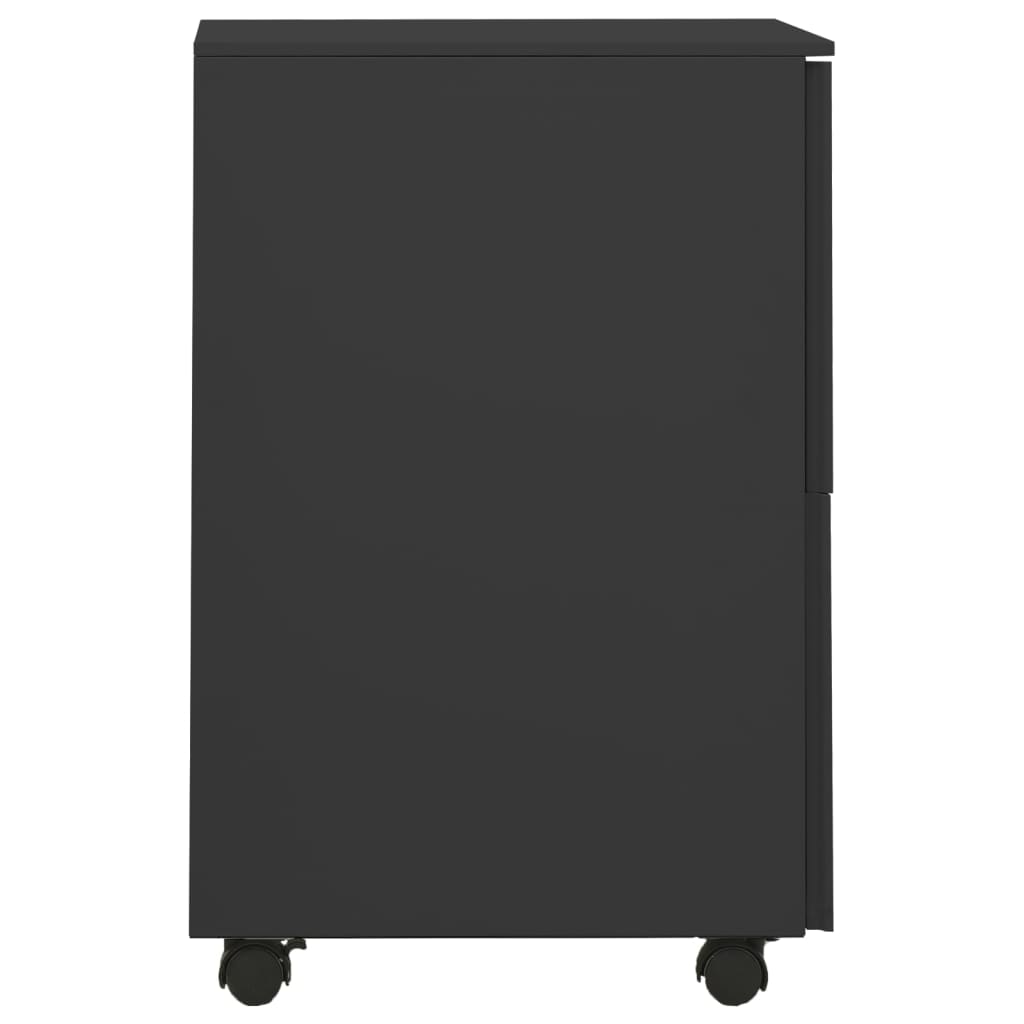 Mobile File Cabinet Anthracite 39X45X67 Cm Steel