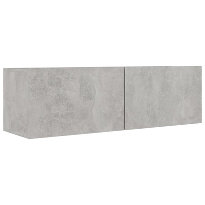 2 Piece Tv Cabinet Set Concrete Grey Engineered Wood