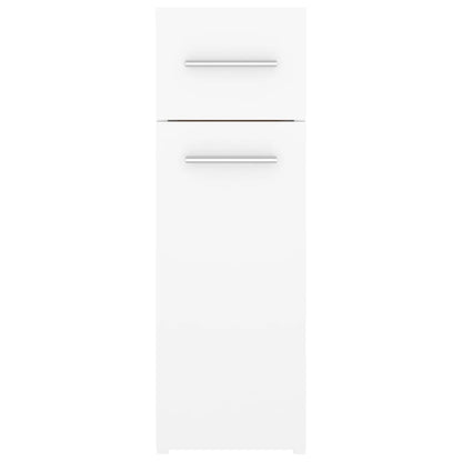 Apothecary Cabinet White 20X45.5X60 Cm Engineered Wood