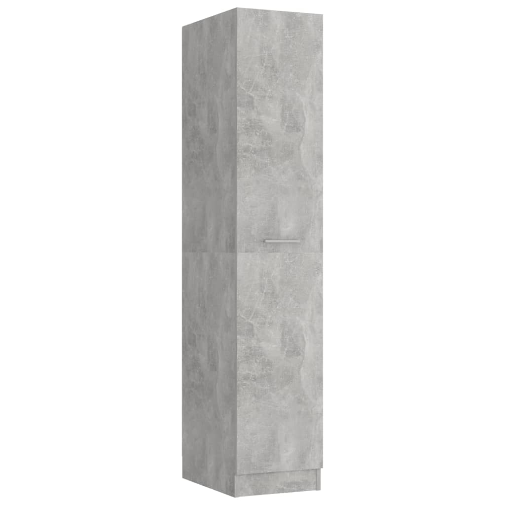 Apothecary Cabinet Concrete Grey 30X42.5X150 Cm Engineered Wood