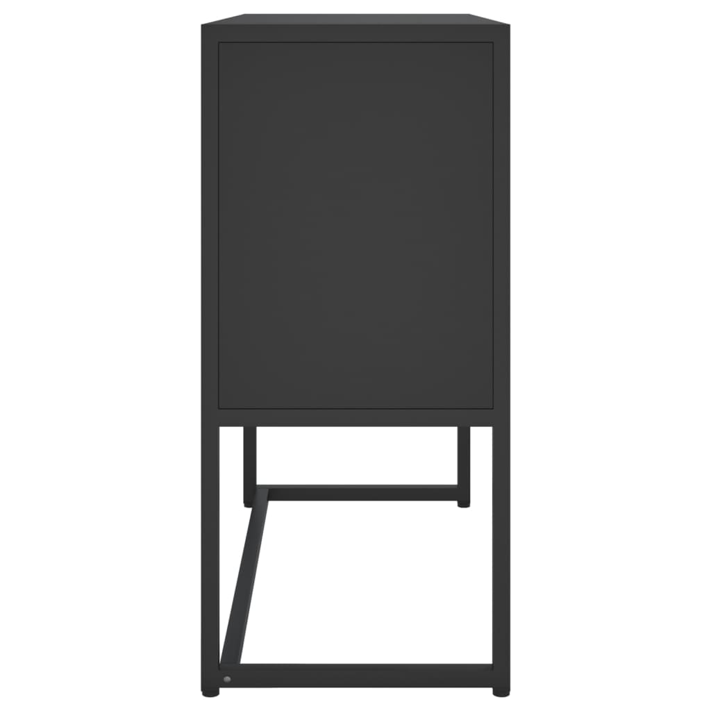 Sideboard Black 75X35X75 Cm Steel